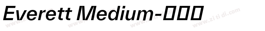 Everett Medium字体转换